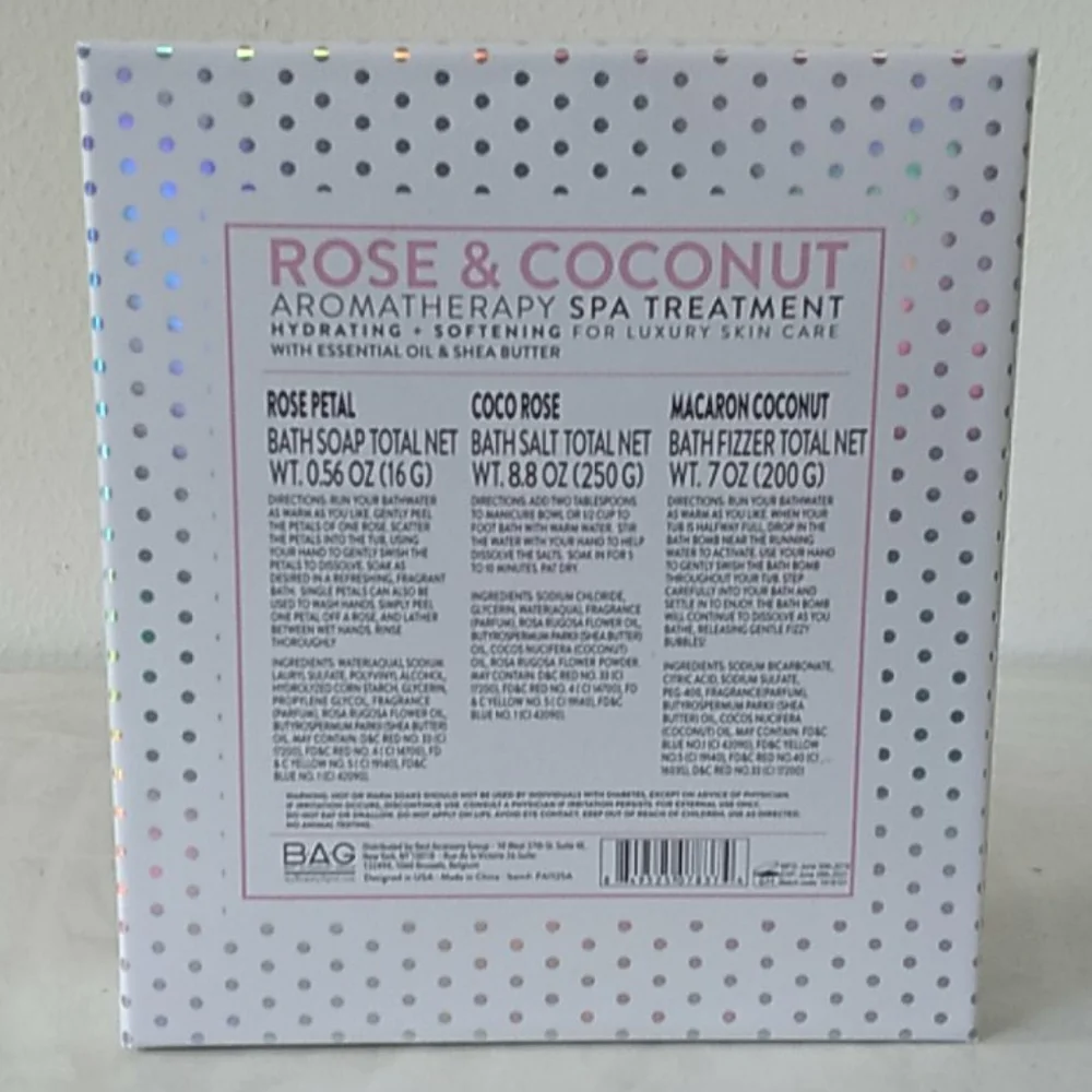 NIB my beauty spot rose & coconut aromatherapy spa